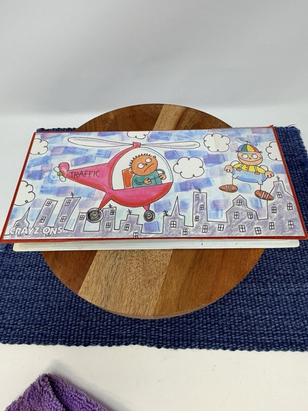 Vintage Crayz-Ons Traffic Crayon Art Set Crayon Factory Taiwan Rare